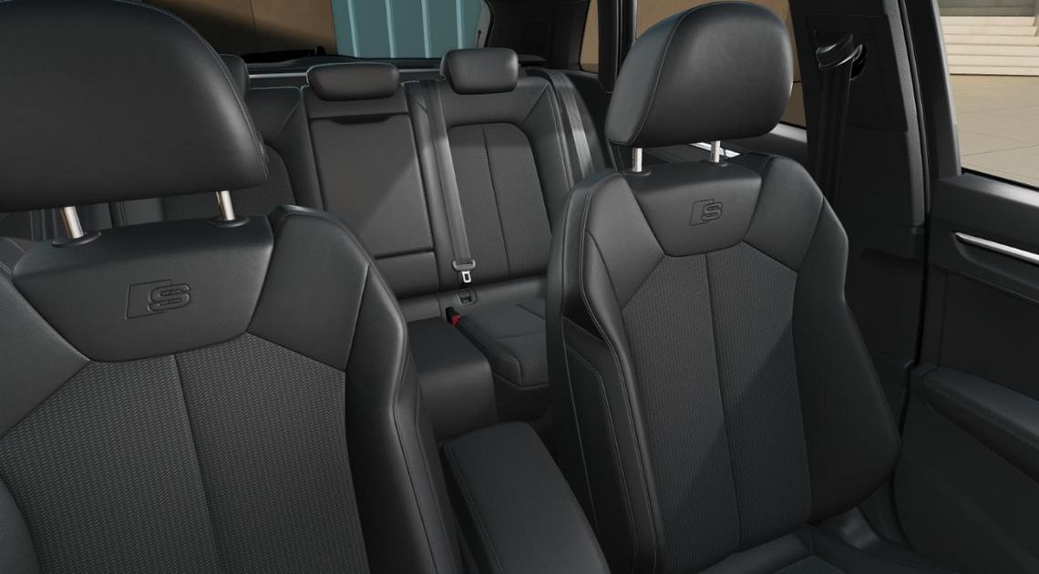 Interior und Polsterung eines Audi Q3.