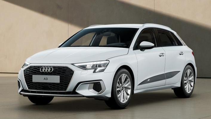 Front Links Ansicht eines Audi A3 Sportback