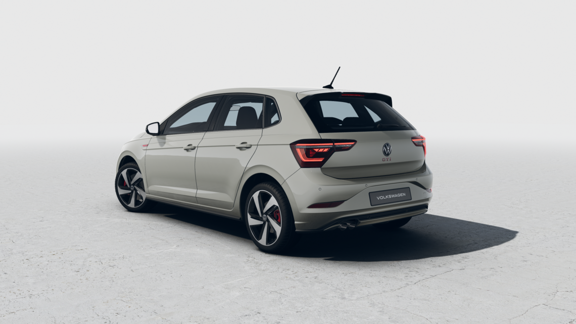 Seitliche Heckansicht Polo GTI
