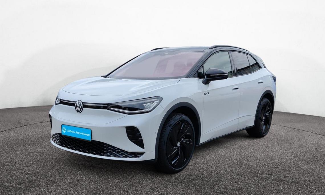 Front Links Ansicht: ID.4 GTX weiß